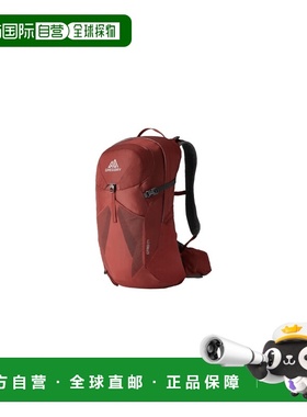 自营欧洲直邮GREGORY CITRO男士砖红色尼龙登山背包