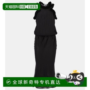人造毛皮边中长连衣裙 1h可退 香港直邮The Attico 女士
