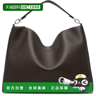 1h可退 香港直邮toteme 女士 棕色 Bevel Grained-Leather 托特包