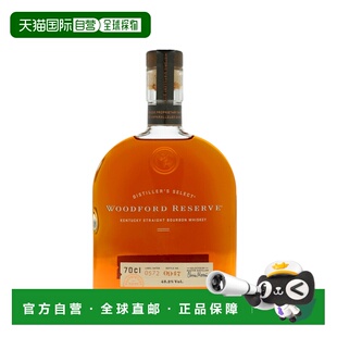 欧洲直邮Woodford Reserve玻璃瓶装洋酒700ml经典包装设计口感好