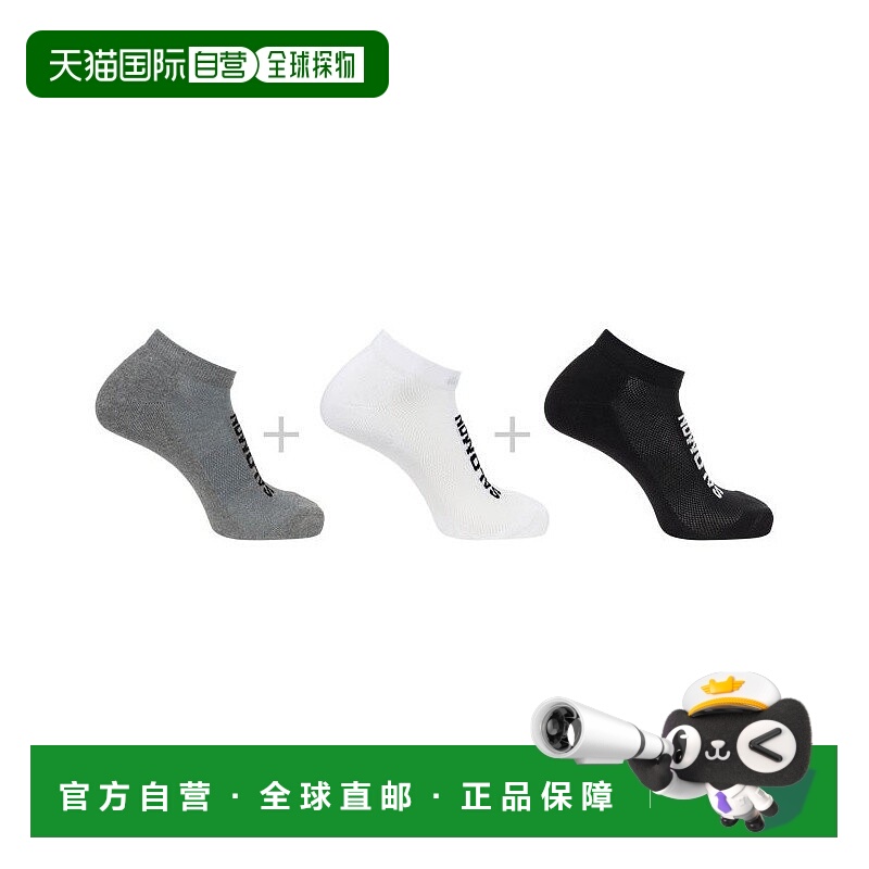 自营欧洲直邮Salomon萨洛蒙 EVERYDAY LOW 3-PACK系列男女通用黑/