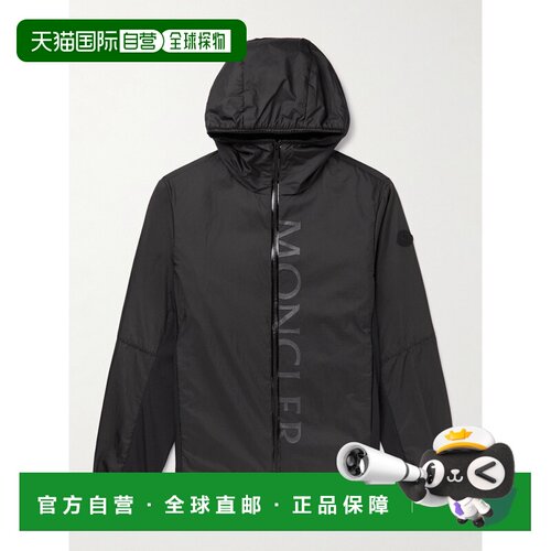1h可退 香港直邮Moncler 盟可睐 男士 Ichiro 徽标印花带里衬尼龙