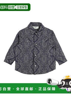 1h可退 香港直邮Etro 艾特罗 男童 牛仔布衬衫童装 blue蓝色 舒适