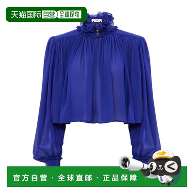 1h可退 香港直邮Chloe 褶皱上衣 CH26SHT90002泡泡袖