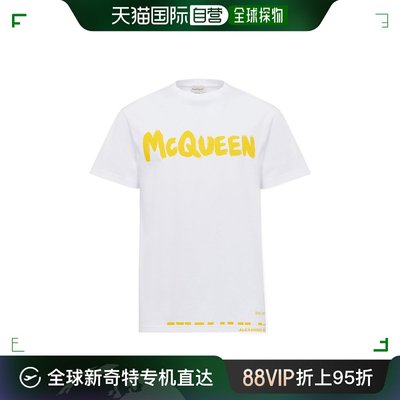 【99新未使用】香港直邮Alexander McQueen 短袖T恤 622104QTAAC