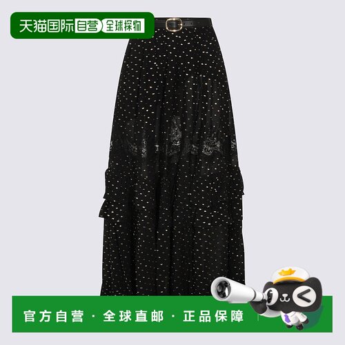 1h可退 香港直邮Self-Portrait 女士 Self-portrait 黑色半身裙 R