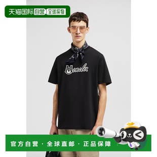 男士 2025新品 学院风标识刺绣棉质T恤 盟可睐 欧洲直邮MONCLER