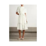 Прямая рассылка из Гонконга Valentino Женский комбинезон средней длины из хлопкового поплина с завязками и кружевными краями Valentino