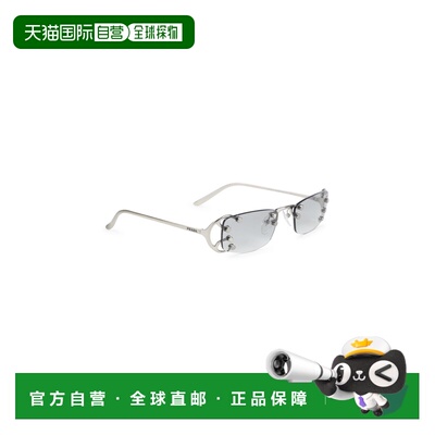 1h可退 香港直邮PRADA 女士眼镜 0PRC57S28H40V CO 白色 徽标太阳