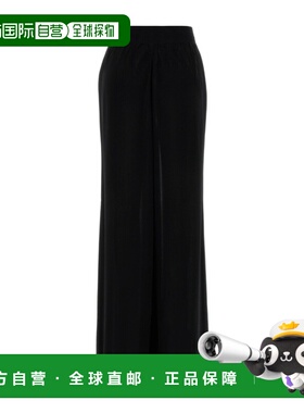 1h可退 香港直邮Alaia 松紧腰阔腿裤 AA9P1316K140C