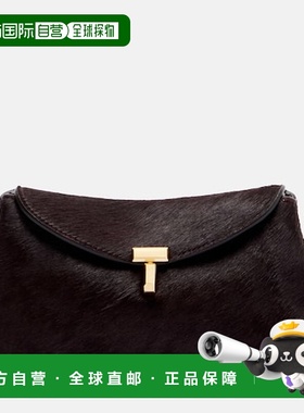 1h可退 香港直邮toteme 女士 T-Lock 小牛毛手包 red红色 舒适时