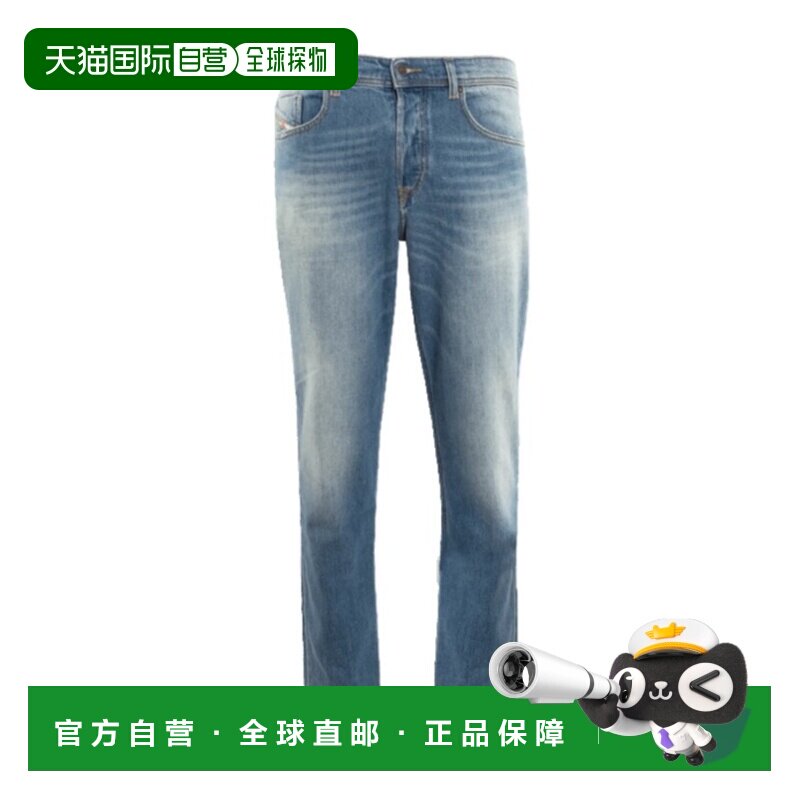 香港直邮DIESEL 男士牛仔裤 A1022909RDBBLAUW AW2025 蓝色 腰带