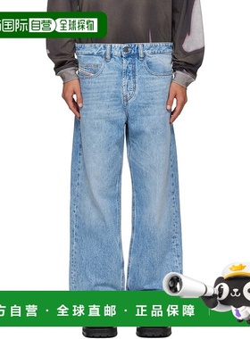 香港直邮Diesel 迪赛 男士 蓝色 Relaxed 2001 D-Macro 牛仔裤 A1