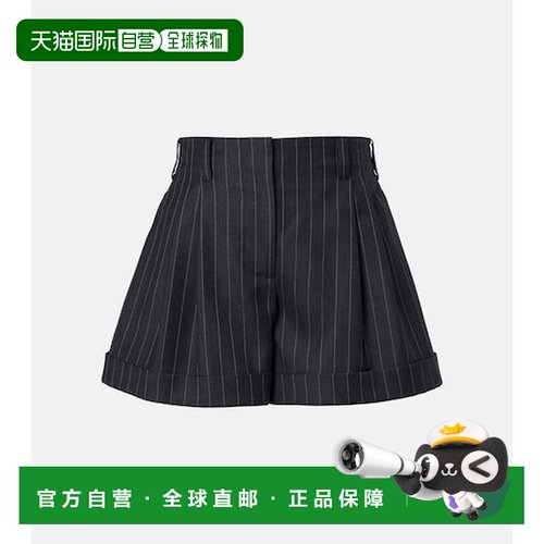香港直邮Givenchy 纪梵希 女士 细条纹羊毛短裤 grey灰色 舒适时