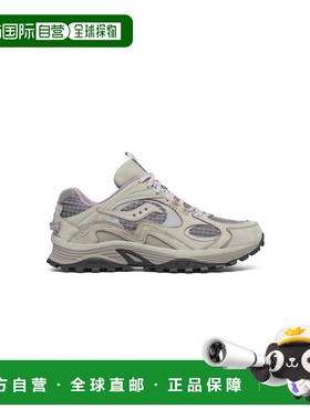 自营欧洲直邮Saucony Grid Aura X男士跑鞋运动鞋灰色索康尼休闲