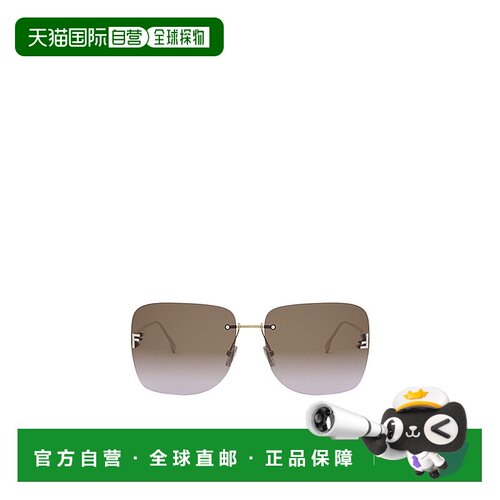 香港直邮Fendi 方框太阳镜 FE4134US正品舒适遮阳显脸小高级感