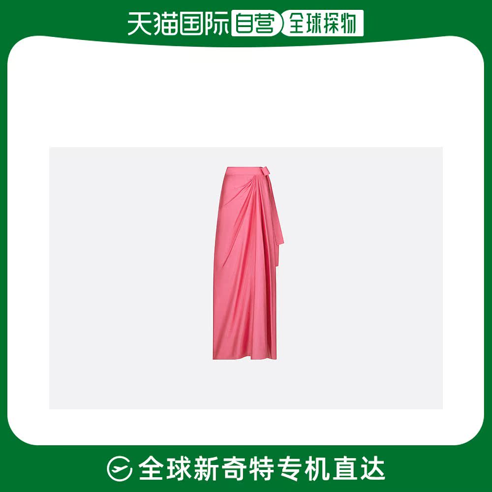 欧洲直邮Dior迪奥女士包裙浅粉色丝绸蝴蝶结长款舒适百搭时尚