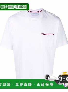 1h可退 香港直邮Thom Browne 汤姆 布朗 男士 圆领短袖T恤 MJS183