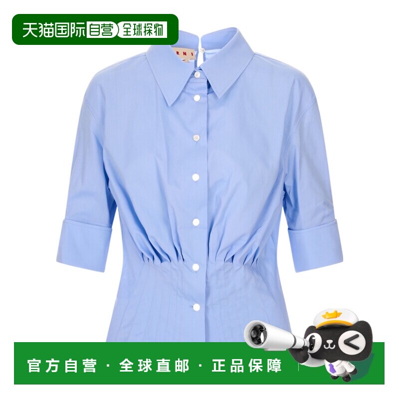 香港直邮MARNI 女士衬衫 CAMA0688A1UTC19300B50 SS2026 蓝色