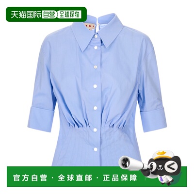 香港直邮MARNI 女士衬衫 CAMA0688A1UTC19300B50 SS2026 蓝色