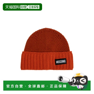 香港直邮MOSCHINO 男士帽子 65482M3490010 AW2026 红色 翻边帽子