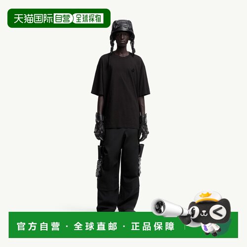 自营欧洲直邮Moncler盟可睐 Moncler x A$AP Rocky男士黑色棉质T