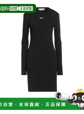 1h可退 香港直邮off-white 女士 短款连衣裙 black黑色 舒适时尚