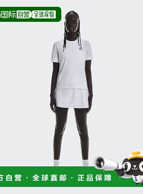 自营欧洲直邮On/昂跑 Courtside系列女士白色再生聚酯纤维logo标T