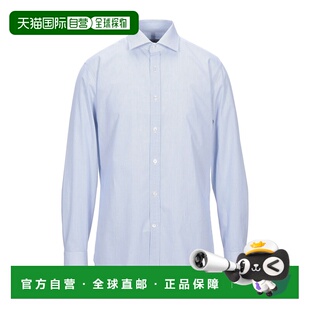 1h可退 香港直邮Dunhill 登喜路 男士 条纹衬衫 blue蓝色 舒适时