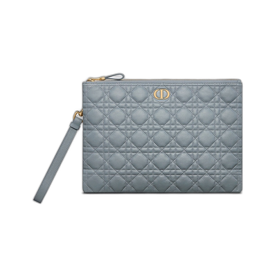 欧洲直邮Christian Dior克里斯汀 迪奥Caro系列女士手拿包云蓝色