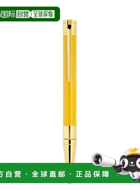 自营欧洲直邮S.T.Dupont法国都彭 D INITIAL男女通用金色黄铜圆珠