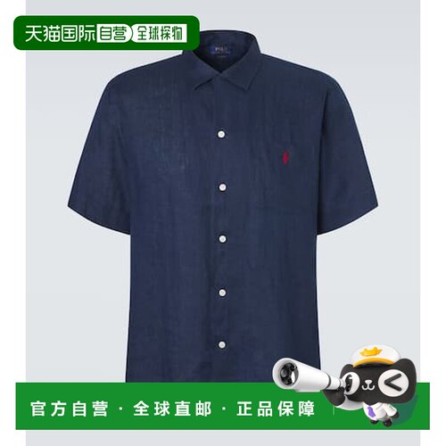 香港直邮Polo Ralph Lauren Polo 拉夫 劳伦 男士 亚麻衬衫 71096
