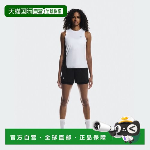 欧洲直邮自营ON昂跑 Court系列女士白色/黑色聚酯纤维轻简约背心