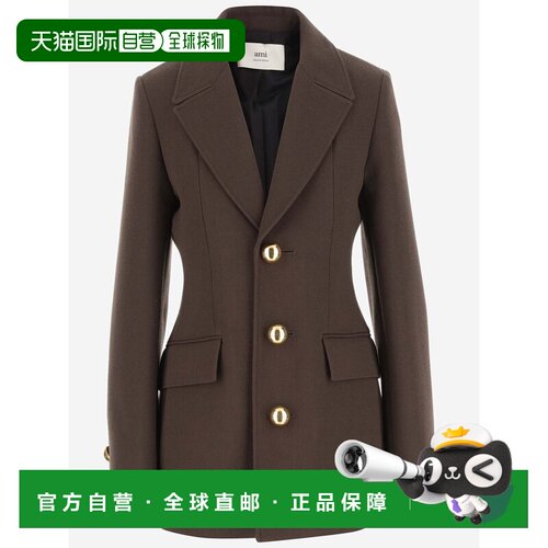 1h可退 香港直邮Ami Paris 女士西服 FBV612WV0051221 AW2024 绿