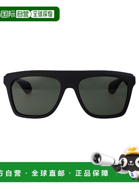 香港直邮Gucci 古驰 男士 几何框太阳镜 GG1570S black黑色 舒适