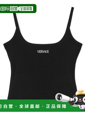 香港直邮Versace Logo罗纹背心 10205241A15461针织性感