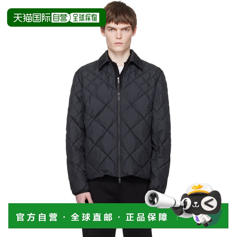 1h可退 香港直邮Moncler 盟可睐 男士 黑色 Atria Diamond-Quilte