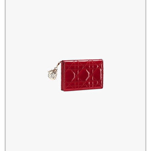 欧洲直邮Christian Dior克里斯汀 迪奥Lady Dior手提包樱桃红色