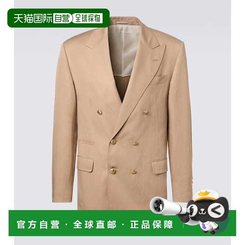 香港直邮Brunello Cucinelli 布内罗 古奇拉利 男士 真丝亚麻西装