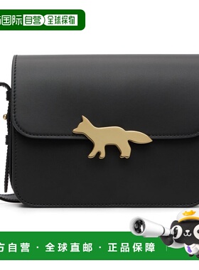 1h可退 香港直邮MAISON KITSUNE 女士 黑色大号 Edie 单肩包 OW05