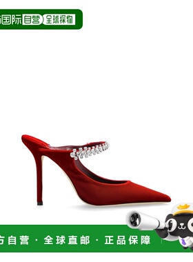 1h可退 香港直邮JIMMY CHOO 女士凉鞋 BING100VELRUBYRED CO 红色