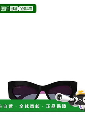 1h可退 香港直邮Gucci 古驰 女士 全框太阳镜 GG1843S black黑色