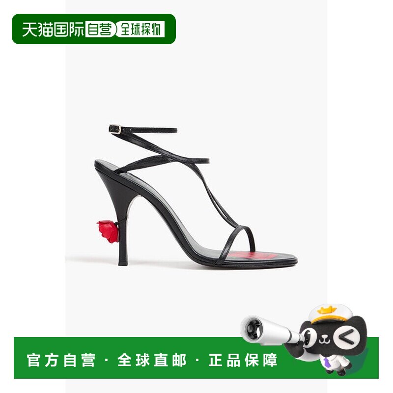 1h可退 香港直邮magda butrym 女士 花朵装饰皮质凉鞋 PF24STRAPP