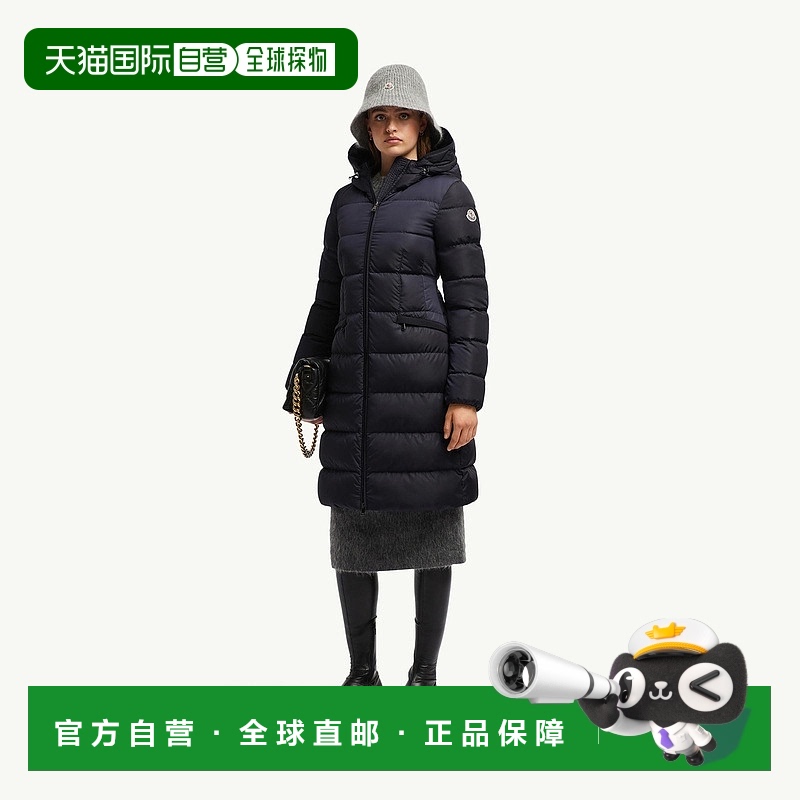 欧洲直邮MONCLER/蒙口 鳄梨色长款羽绒服女装外套