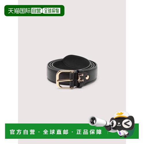 香港直邮COCCINELLE 女士腰带 E3TOS110601001 AW2025 皮带黑色