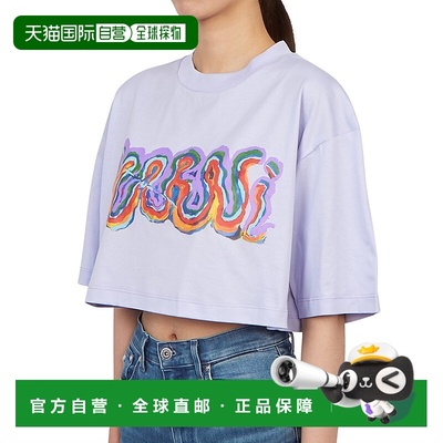 付款1h内可退 香港直邮Marni 玛尼 女士 短款圆领T恤 THJE0301P0U