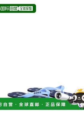 1h可退 香港直邮BOSS 波士 男童 1 D3 休闲人字拖童鞋 J51652K849