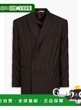 香港直邮valentino 华伦天奴 男士 双排扣帆布西装外套 V0CEE319D