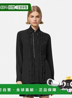 1h可退 香港直邮Versace 范思哲 女士 荷叶边衬衫 10159671A04040