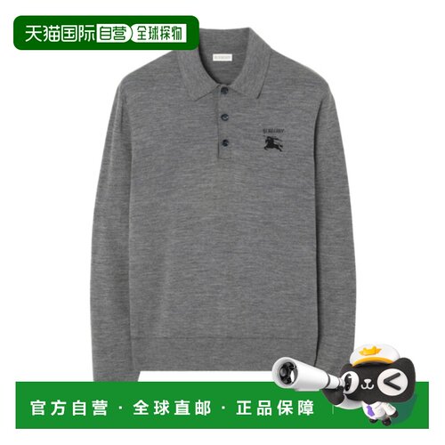 香港直邮BURBERRY/博柏利 男士 羊毛Polo衫 26FW长袖
